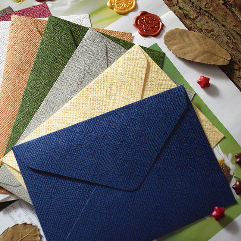 Wax Seal Letter Kit - 50 ชิ้น/ล็อต 20.1x15.1 ซม.ซองสําหรับงานแต่งงานคําเชิญธุรกิจคุณภาพสูง 250g เนื้อกระดาษเครื่องเขียนกระเป๋าเก็บ