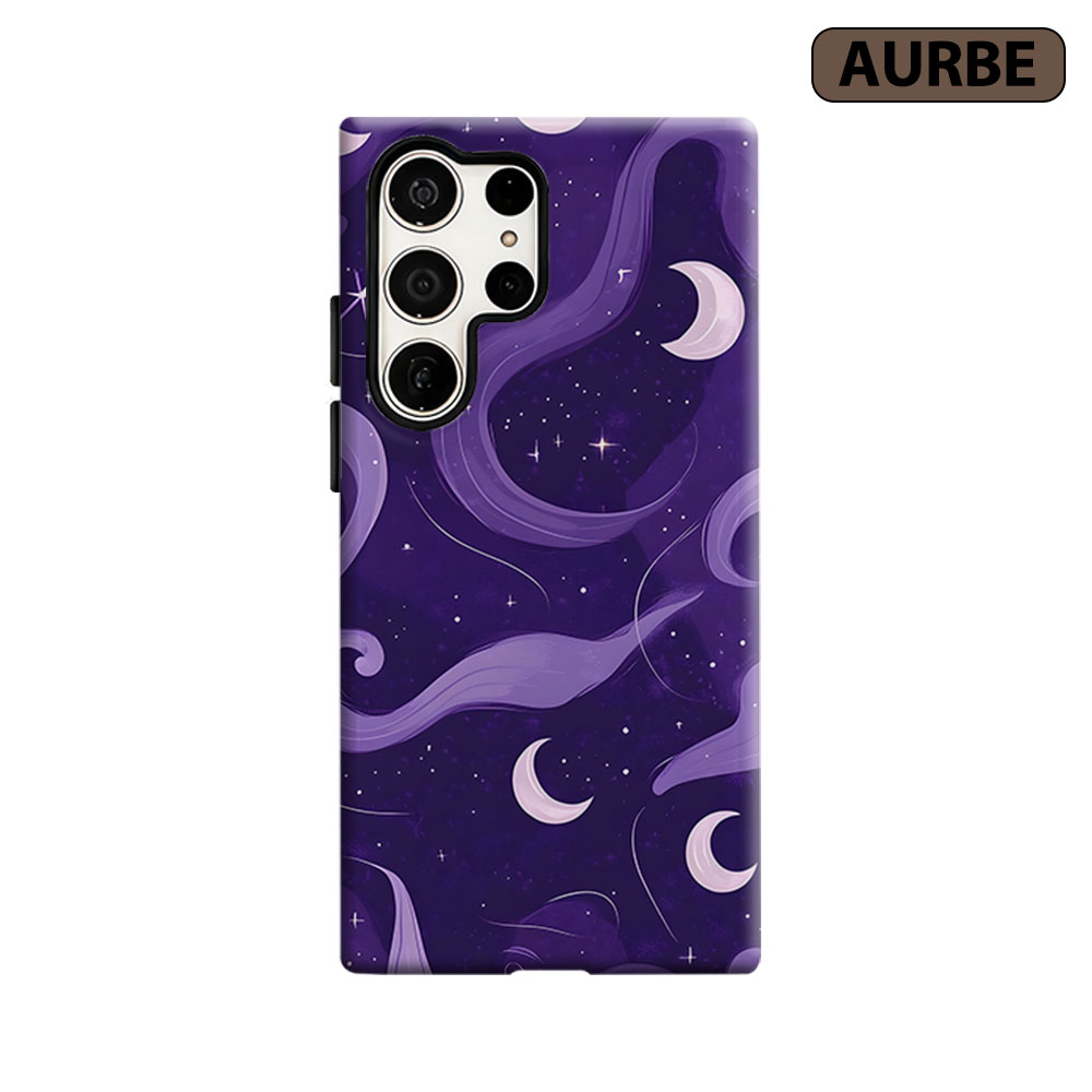 Custom Night Sky - เคสโทรศัพท์ลายท้องฟ้ายามค่ำคืนดวงจันทร์และดวงดาว สำหรับ Samsung Galaxy S26 S25