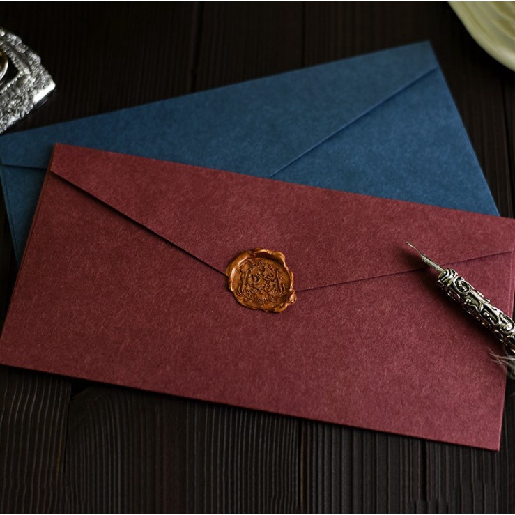 Wax Seal Letter Kit - ซองกระดาษ 1 ชิ้น สำหรับธุรกิจ งานวันเกิด ซองใส่เงินสดแบบวินเทจ