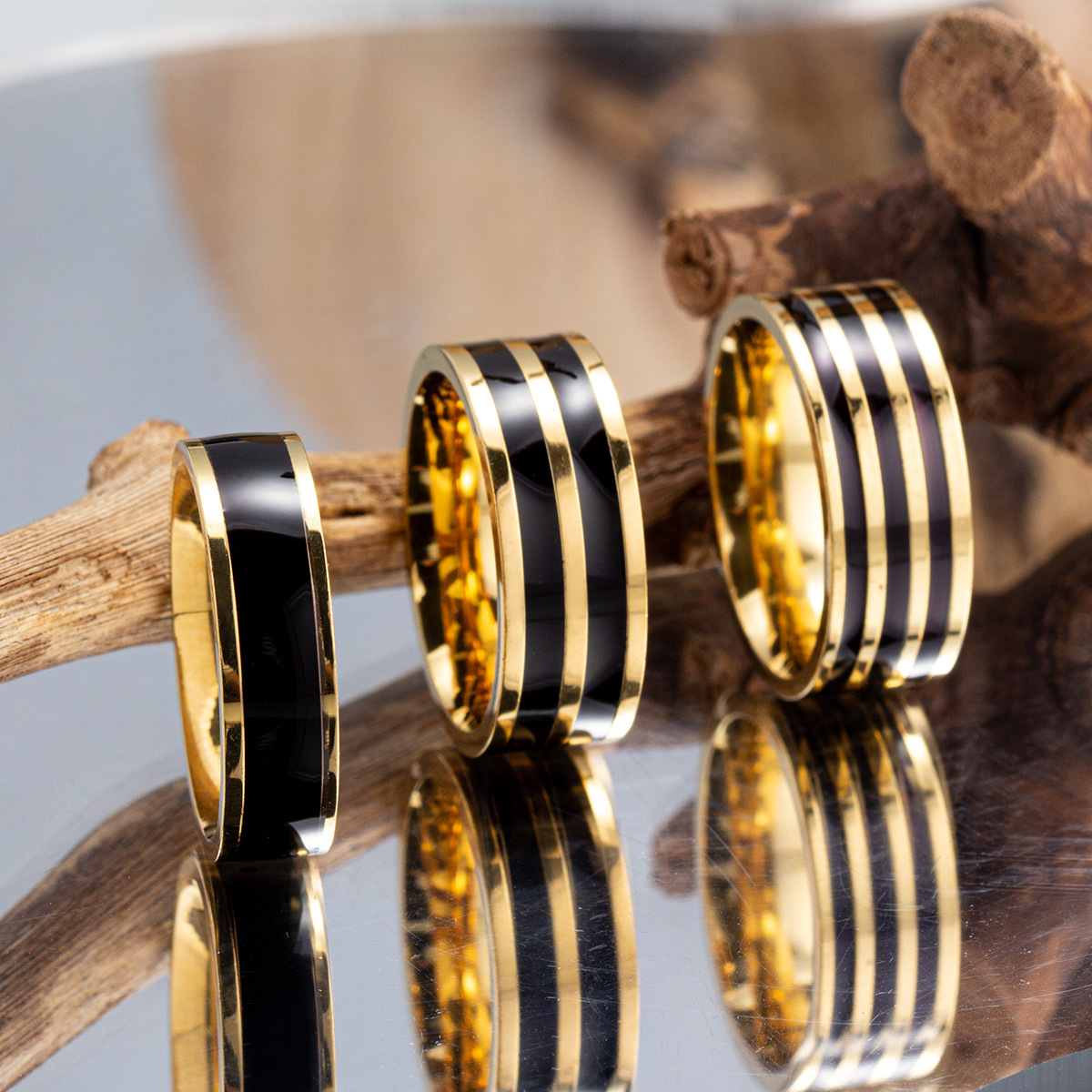 Initial Ring Custom - 6 มม./8 มม.น้ํามันวางแหวนแฟชั่นคลาสสิกผู้ชายแหวนสแตนเลสผู้หญิง Charm เครื่องประดับของขวัญสําหรับเธอ