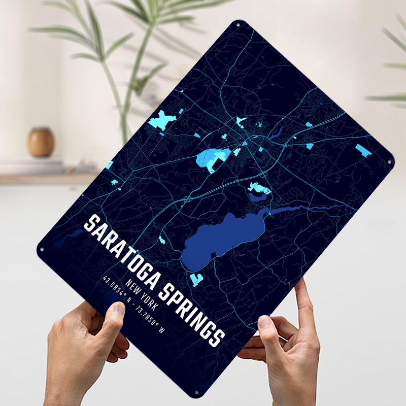 โปสเตอร์แผนที่เมืองซาราโทกาสปร - Custom Map Poster บทวิจารณ์และราคา