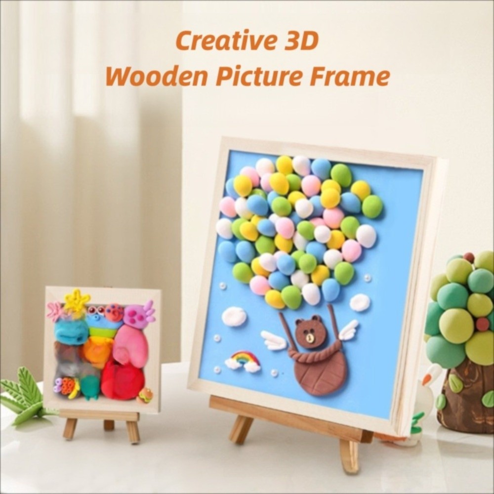งานฝีมือไม้ กรอบรูปไม้เปล่าสำห - Engraved Wood Frame บทวิจารณ์และราคา