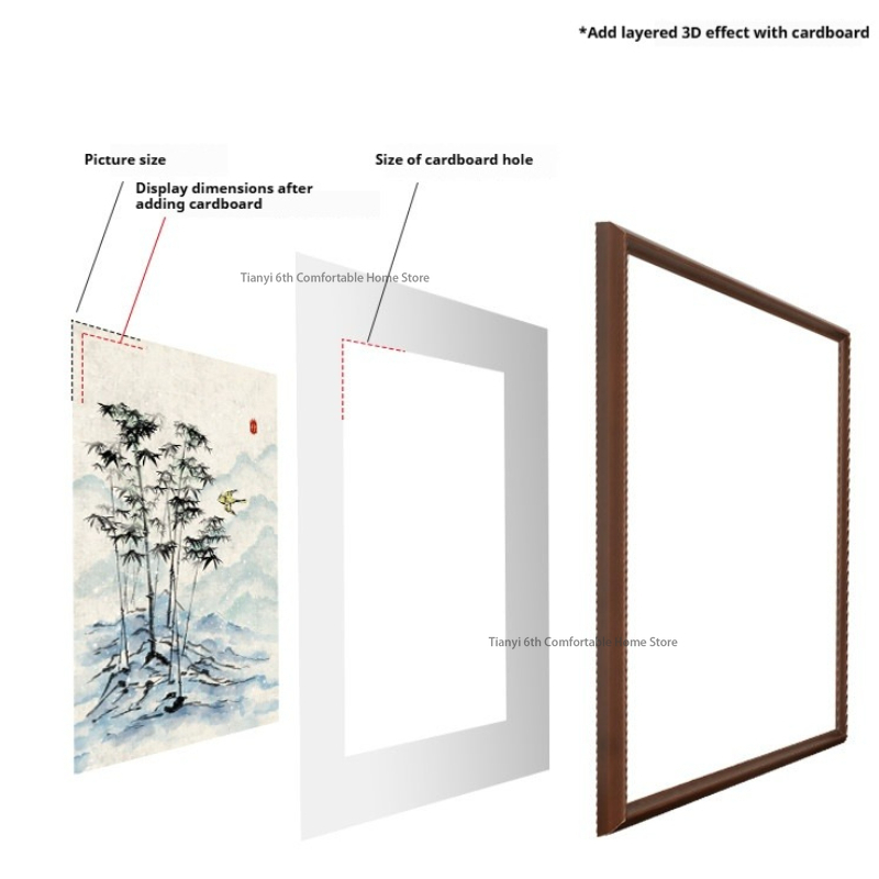 อเมริกันหรูหรากรอบรูปยุโรปสไตล - Engraved Wood Frame บทวิจารณ์และราคา