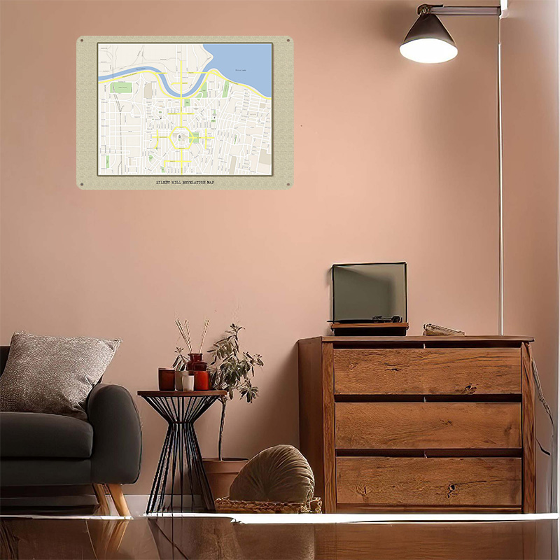 โปสเตอร์โลหะลายแผนที่ Silent H - Custom Map Poster บทวิจารณ์และราคา