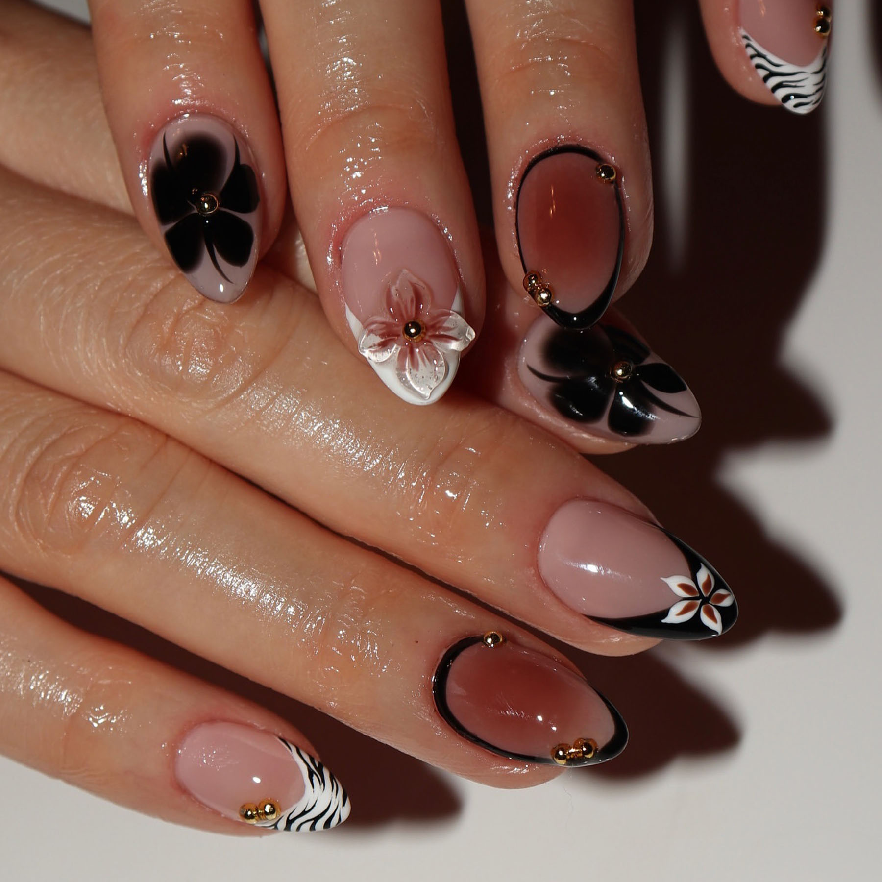 เล็บปลอมลายดอกไม้ 24 ชิ้น ลายเ - Pressed Flower Art บทวิจารณ์และราคา