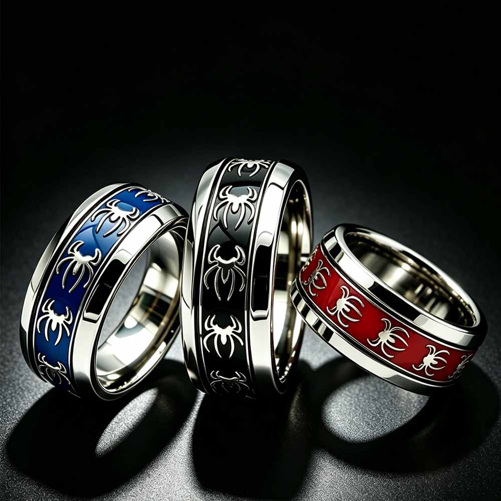 แหวนสไตล์วินเทจพังก์ลายแมงมุม  - Initial Ring Custom บทวิจารณ์และราคา
