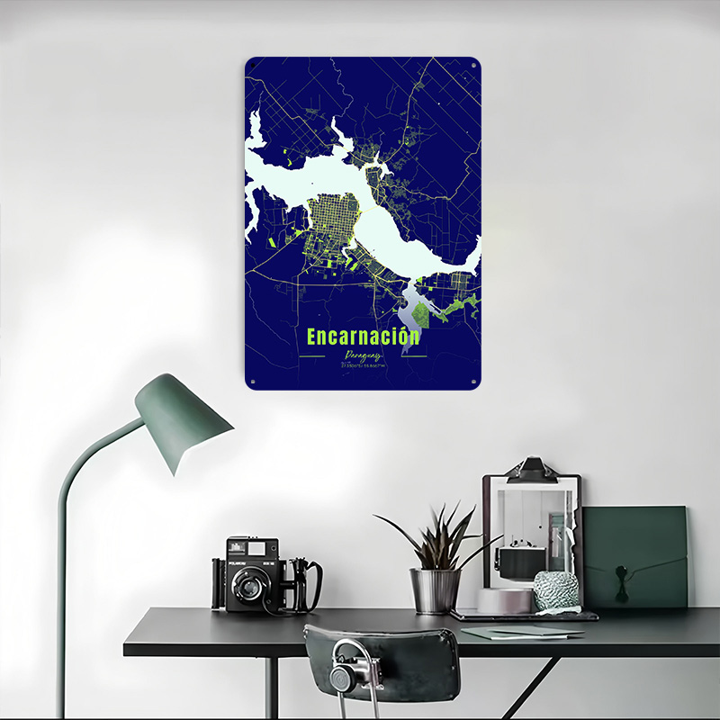 ของตกแต่งบ้าน Encarnación ของต - Custom Map Poster บทวิจารณ์และราคา