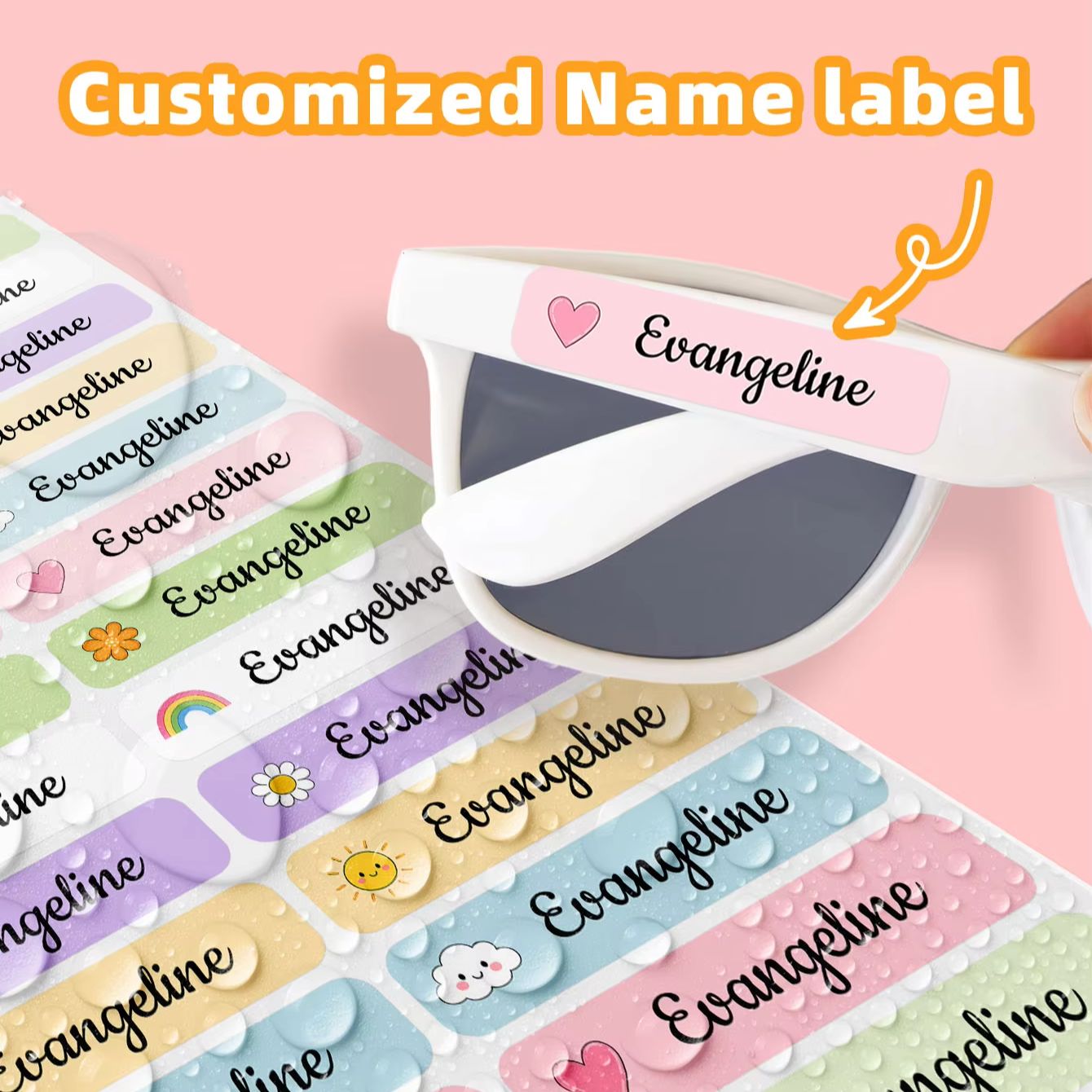 สติกเกอร์ชื่อแบบกำหนดเอง 1-220 - Personalized Name Box บทวิจารณ์และราคา