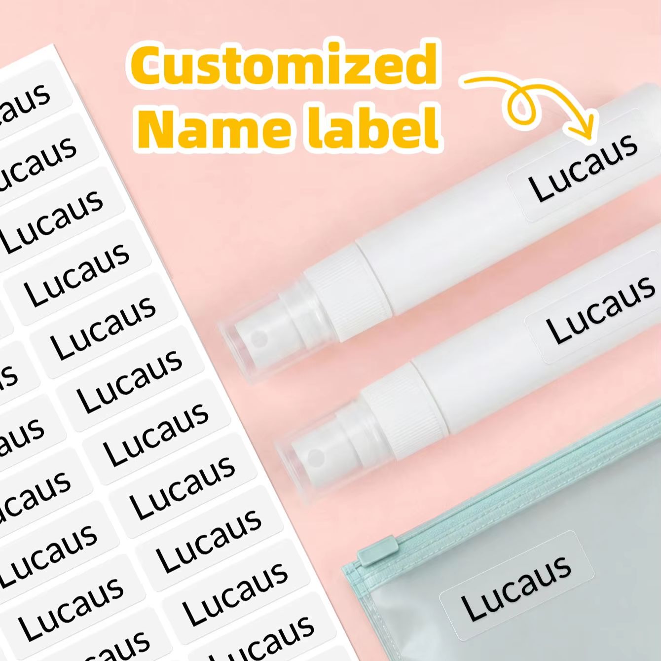 สติกเกอร์ชื่อส่วนตัวแบบกำหนดเอ - Personalized Name Box บทวิจารณ์และราคา