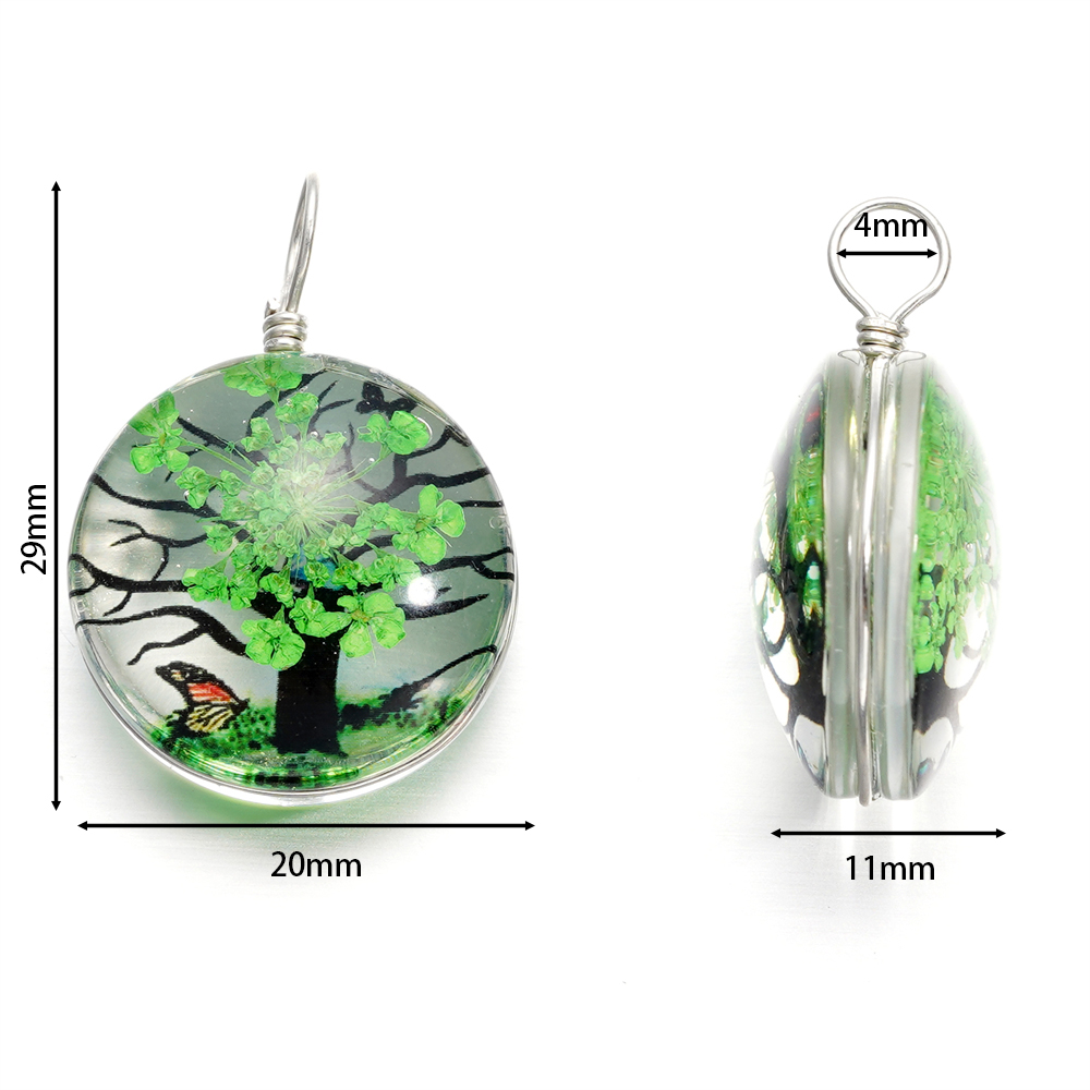 5ชิ้น/ล็อตเครื่องประดับ20x29มม - Birth Flower Necklace บทวิจารณ์และราคา