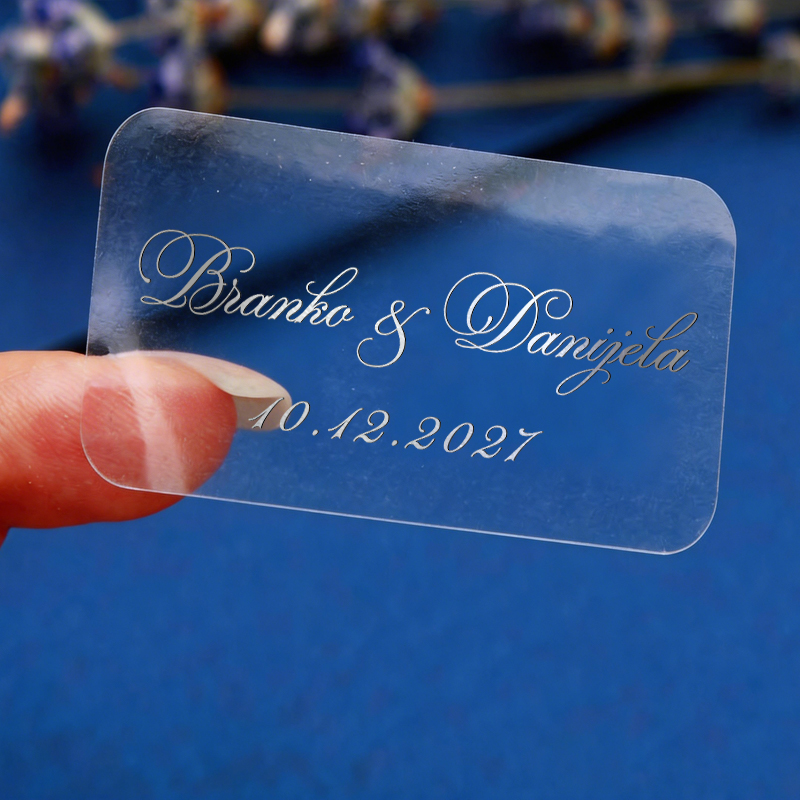 สติกเกอร์สี่เหลี่ยมผืนผ้าแบบกำ - Personalised Candle Label บทวิจารณ์และราคา