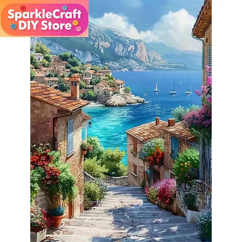 ภาพวาดเพชรไร้กรอบ 1 ชิ้น ภาพทิ - Photo Mosaic Print บทวิจารณ์และราคา