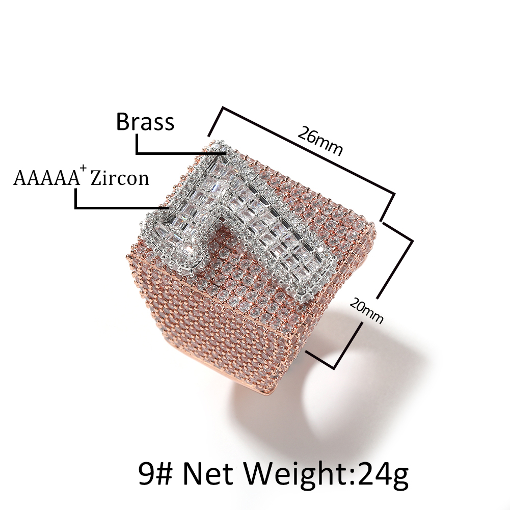 แหวนสั่งทำ Uwin Big Square แบบ - Initial Ring Custom บทวิจารณ์และราคา