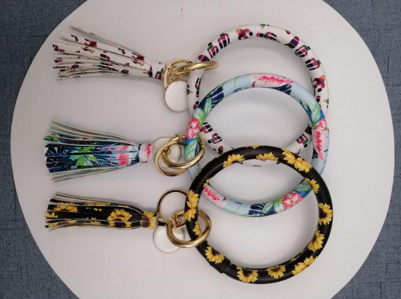 ดอกทานตะวันกระบองเพชร Monogram - Monogram Keychain Leather บทวิจารณ์และราคา