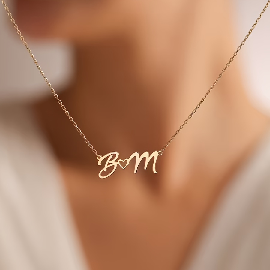 CUSTOM ชื่อสร้อยคอผู้หญิงกันน้ - Name Necklace Custom บทวิจารณ์และราคา