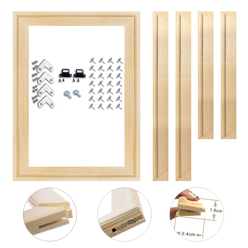 30x40 50x70 70x100 ซม.ผ้าใบกรอ - Engraved Wood Frame บทวิจารณ์และราคา