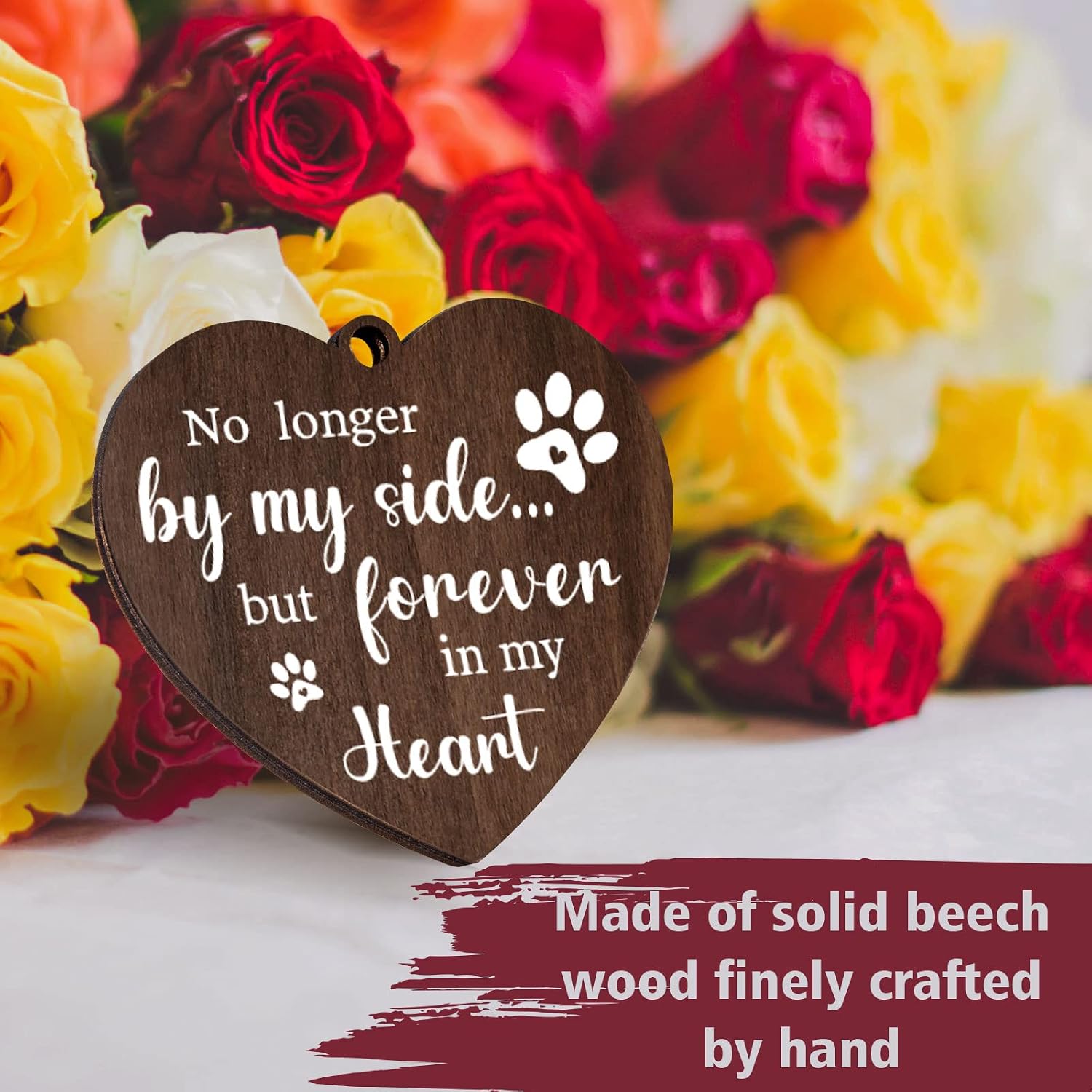 กรอบรูปที่ระลึกสำหรับสัตว์เลี้ - Engraved Wood Frame บทวิจารณ์และราคา