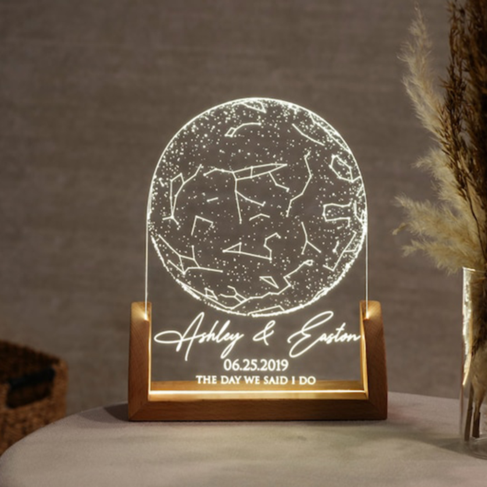 แผนที่ดวงดาวแบบกำหนดเองตามวันท - Custom Star Map บทวิจารณ์และราคา