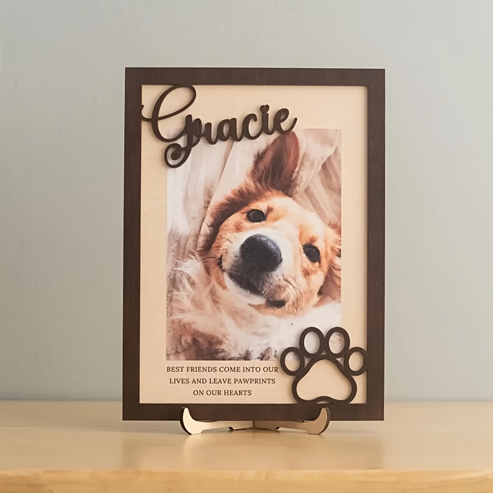 กรอบรูปไม้สำหรับสัตว์เลี้ยงแบบ - Engraved Wood Frame บทวิจารณ์และราคา