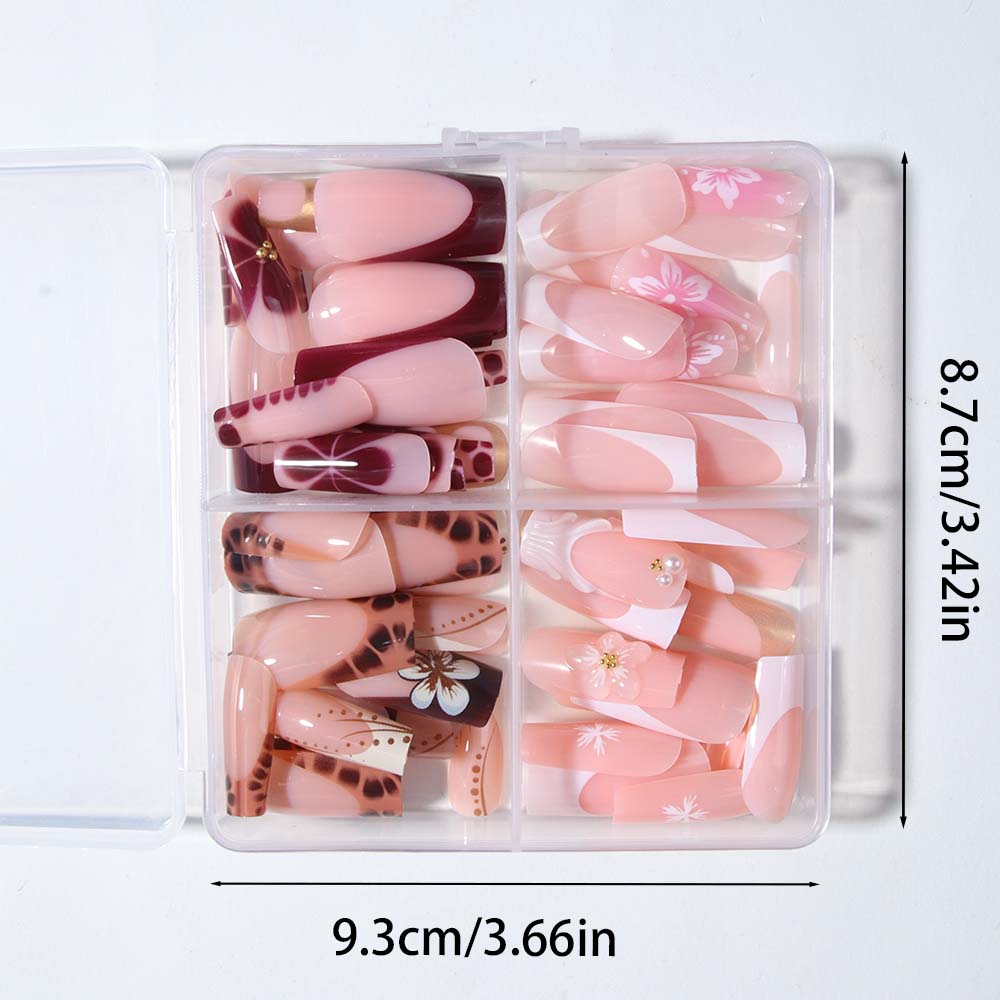 เล็บปลอมเจล 3 มิติ 96 ชิ้น (4  - Pressed Flower Art บทวิจารณ์และราคา