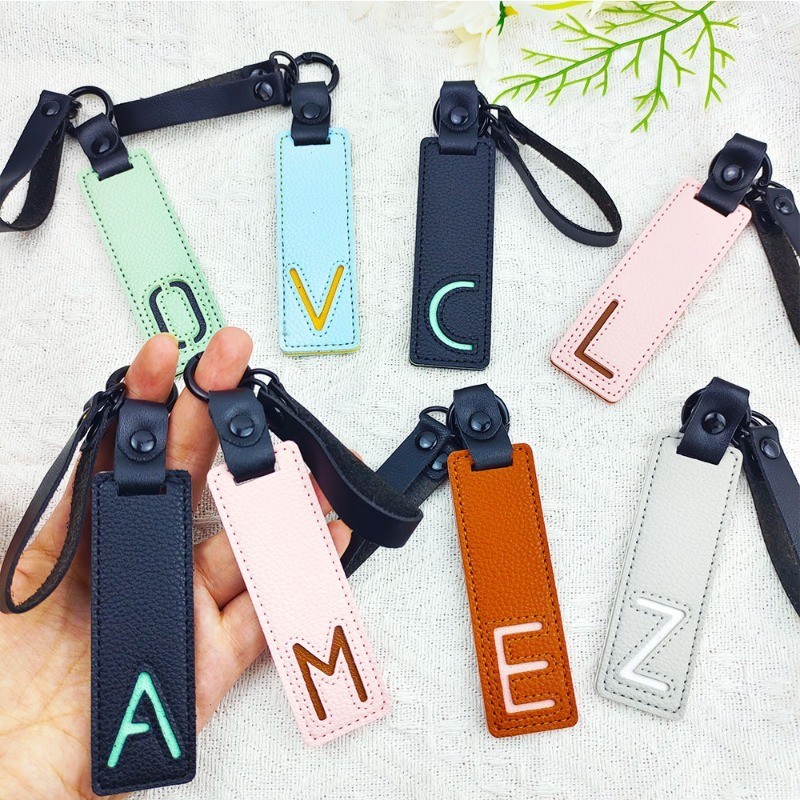 พวงกุญแจหนัง PU คลาสสิก A-Z พว - Monogram Keychain Leather บทวิจารณ์และราคา
