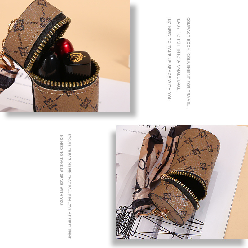 พวงกุญแจลิปสติกลายผ้าพันคอ, ที - Monogram Keychain Leather บทวิจารณ์และราคา