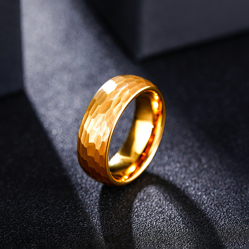 Hammered Multi-faceted แหวนไทเ - Initial Ring Custom บทวิจารณ์และราคา