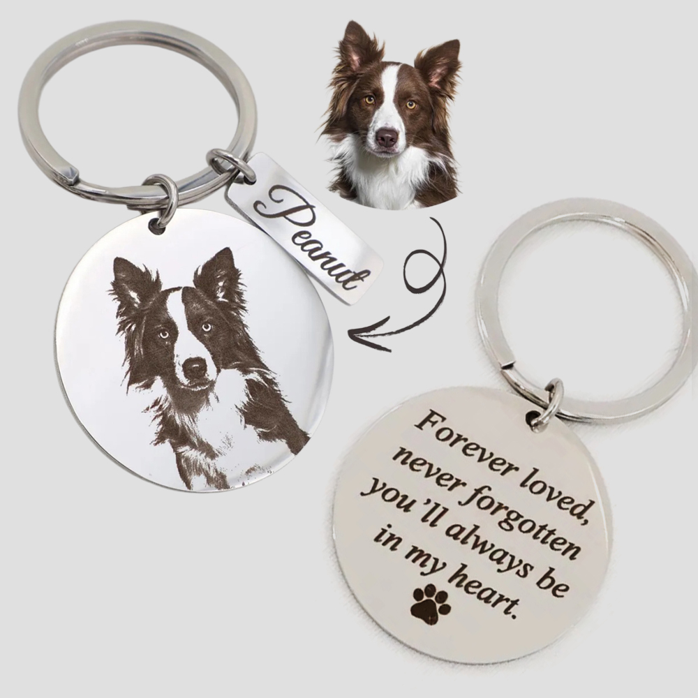 พวงกุญแจสลักภาพถ่ายแบบกำหนดเอง - Pet Portrait Custom บทวิจารณ์และราคา