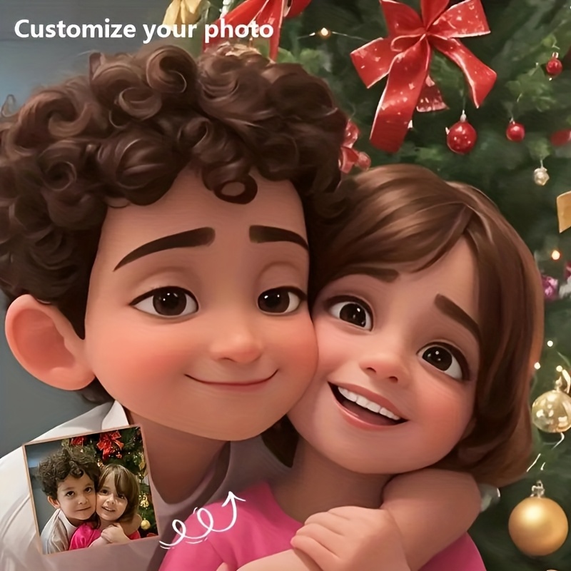 ภาพพิมพ์บนผ้าใบลายการ์ตูนแบบปร - Pet Portrait Custom บทวิจารณ์และราคา