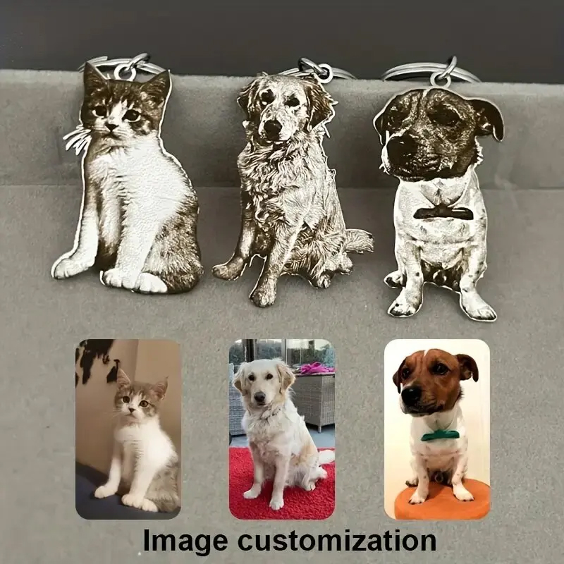 พวงกุญแจรูปสัตว์เลี้ยงแบบกำหนด - Pet Portrait Custom บทวิจารณ์และราคา