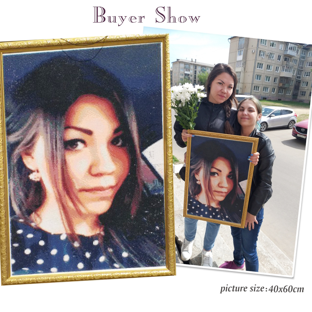 HUACAN โมเสกเพชรภาพที่กำหนดเอง - Photo Mosaic Print บทวิจารณ์และราคา