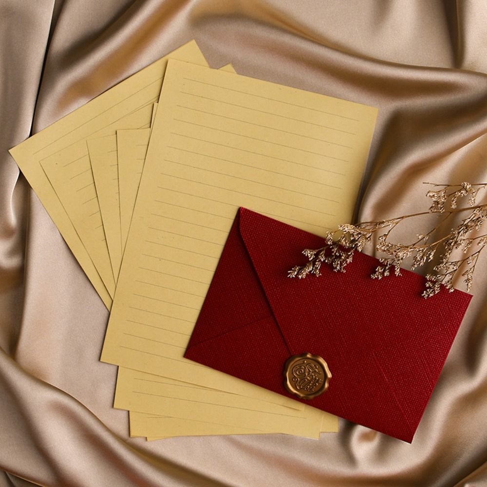 ซองจดหมายลายผ้าลินินสไตล์เรโทร - Wax Seal Letter Kit บทวิจารณ์และราคา