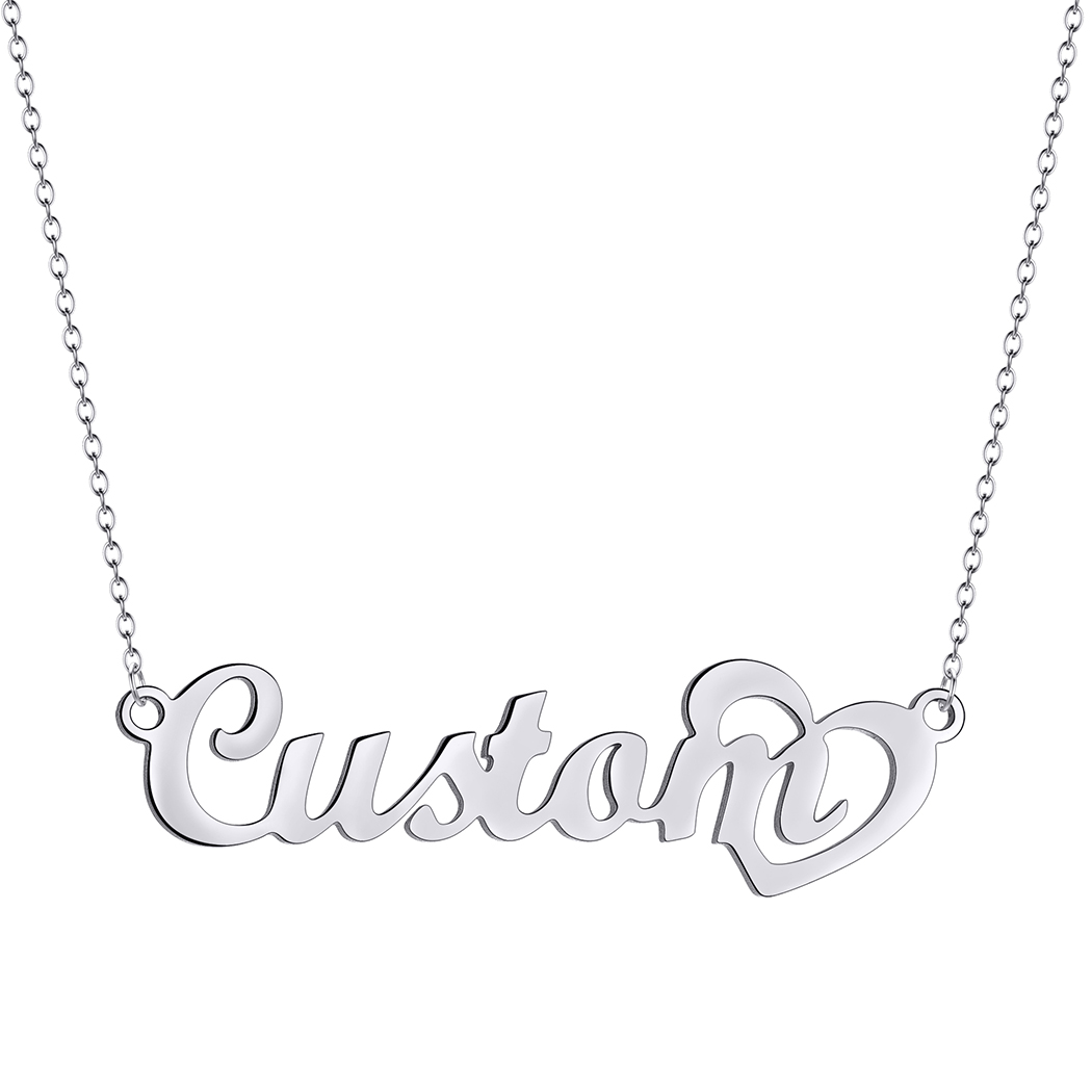 สร้อยคอพร้อมจี้สเตนเลสสตีลสำหร - Name Necklace Custom บทวิจารณ์และราคา