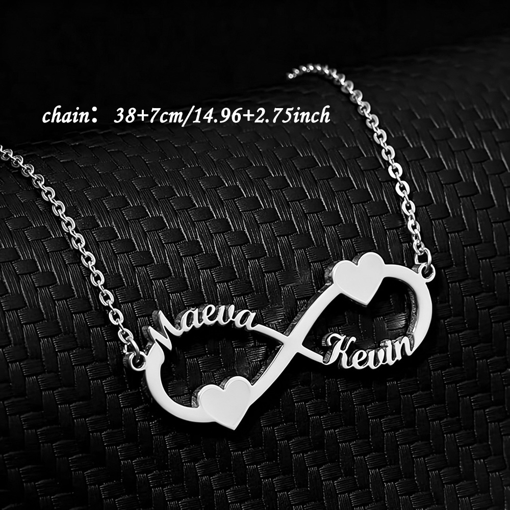 สร้อยคอชื่อสั่งทำ จี้รูปหัวใจอ - Name Necklace Custom บทวิจารณ์และราคา