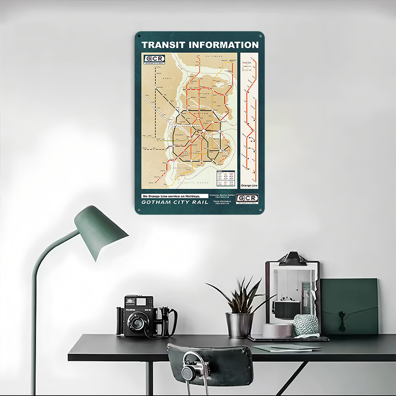 แผนที่เมืองก็อตฮัม โปสเตอร์พิม - Custom Map Poster บทวิจารณ์และราคา