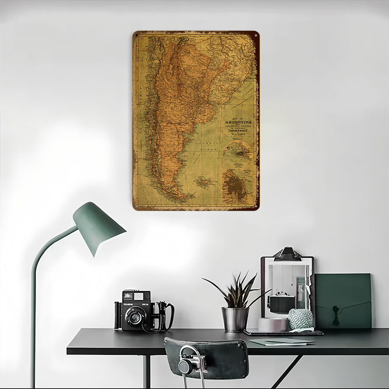 แผนที่อาร์เจนตินาวินเทจ โปสเตอ - Custom Map Poster บทวิจารณ์และราคา