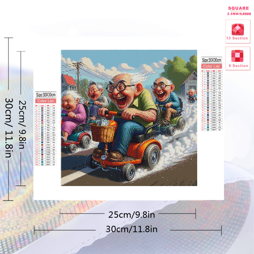 Momoart 5D DIY เพชรโมเสค Old M - Photo Mosaic Print บทวิจารณ์และราคา
