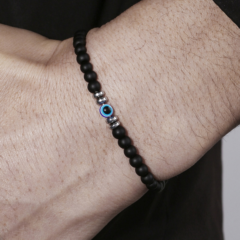 อินเทรนด์ 4 มม.Obsidian Hemati - Coordinates Bracelet บทวิจารณ์และราคา