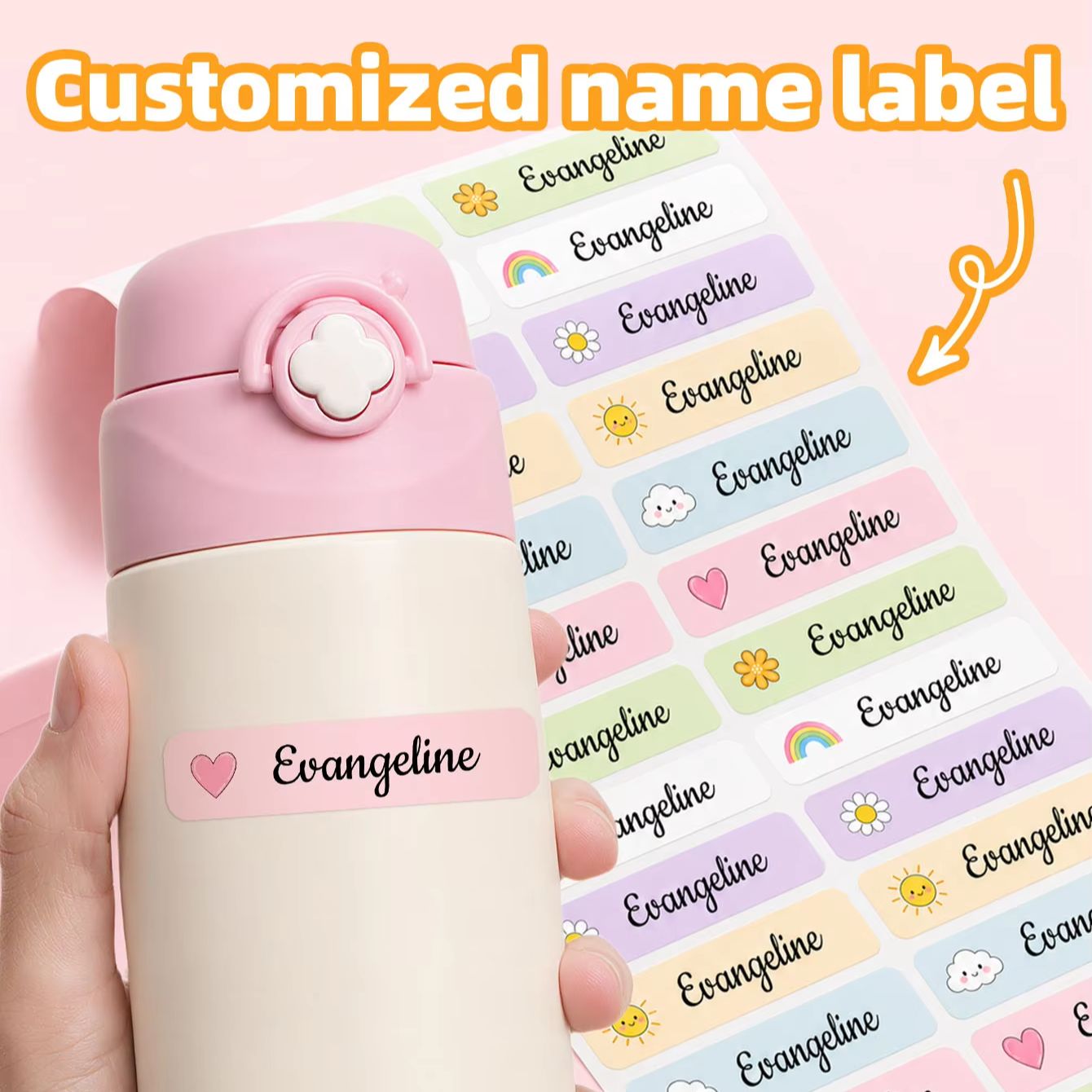 สติกเกอร์ชื่อแบบกำหนดเอง 1-300 - Personalized Name Box บทวิจารณ์และราคา