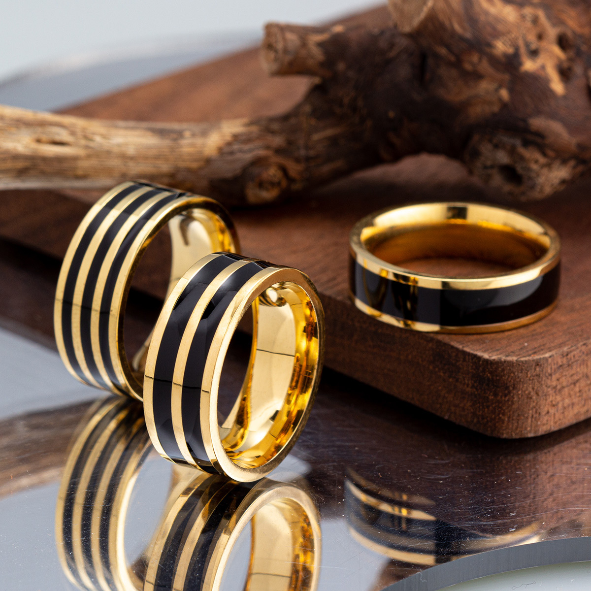 6 มม./8 มม.น้ํามันวางแหวนแฟชั่ - Initial Ring Custom บทวิจารณ์และราคา