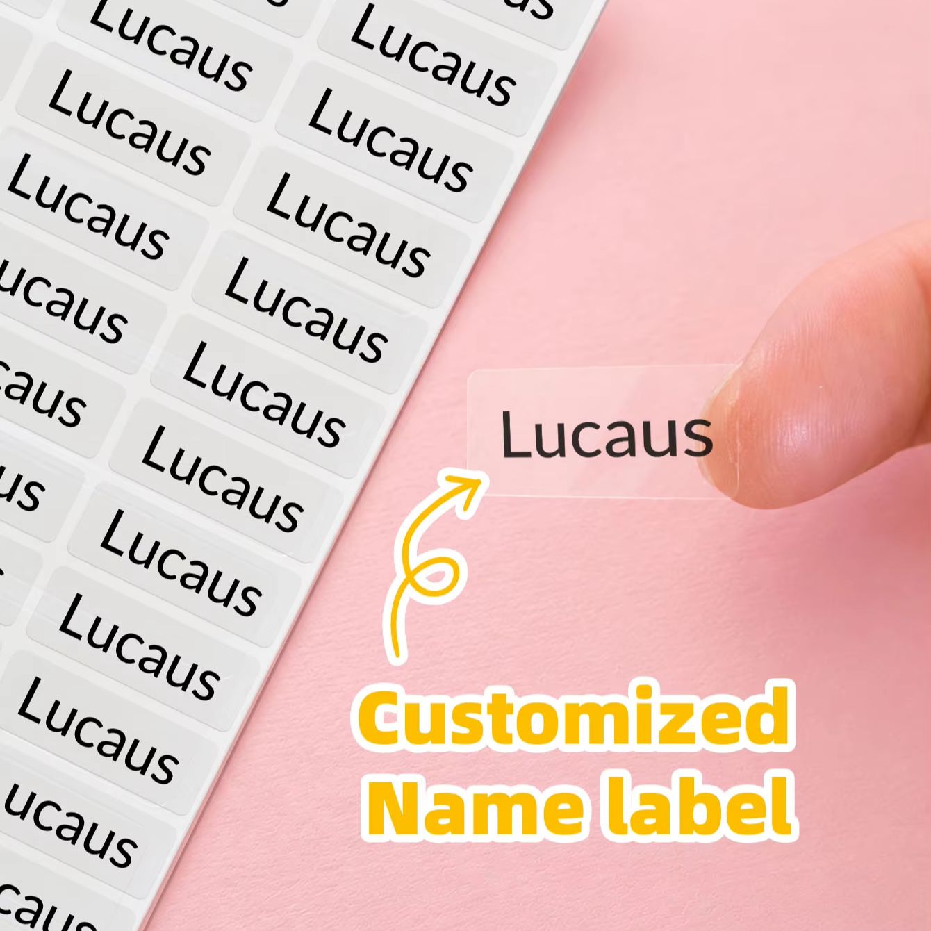 1-240PCS สติกเกอร์ชื่อส่วนบุคค - Personalized Name Box บทวิจารณ์และราคา