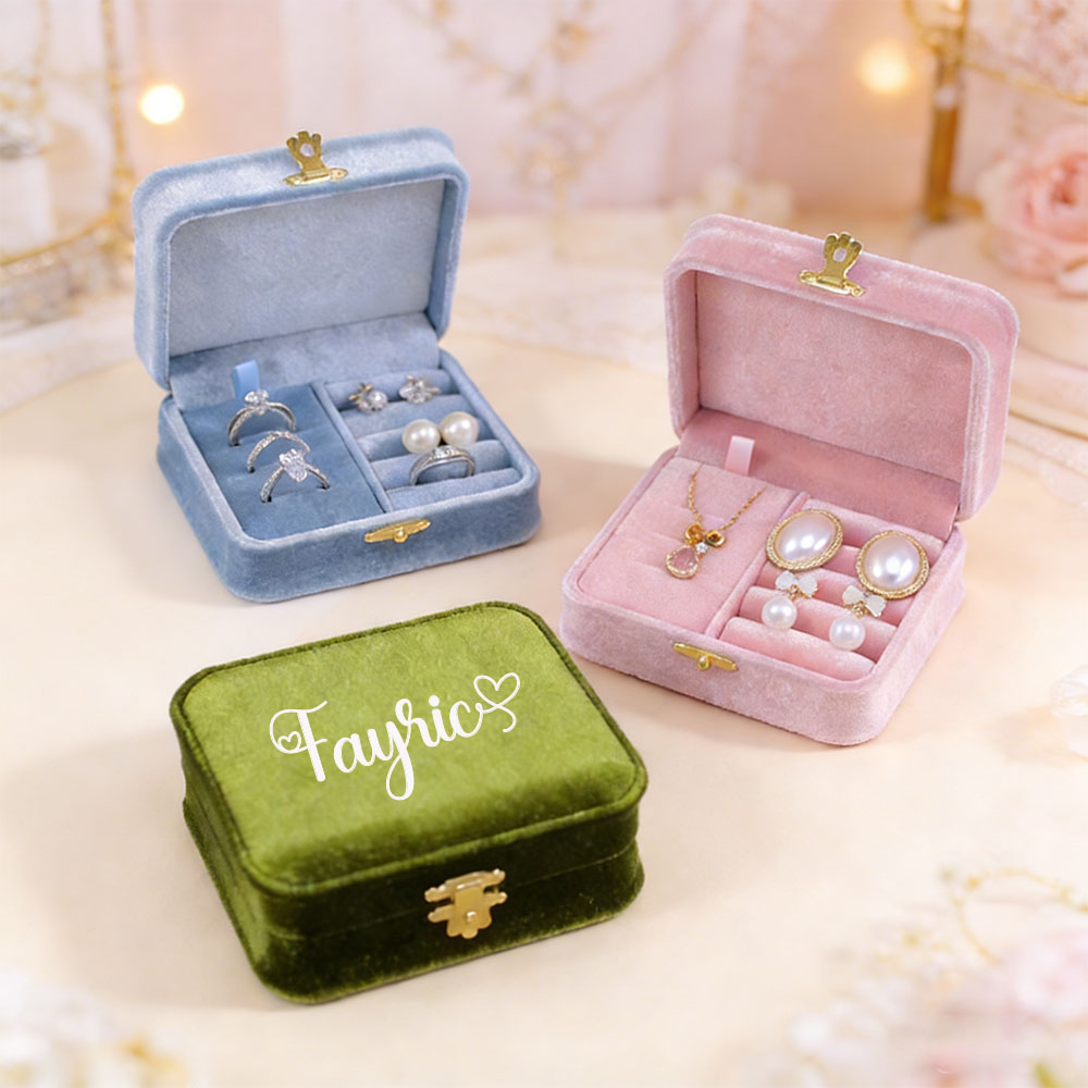 กล่องเครื่องประดับกำมะหยี่แบบป - Personalized Name Box บทวิจารณ์และราคา