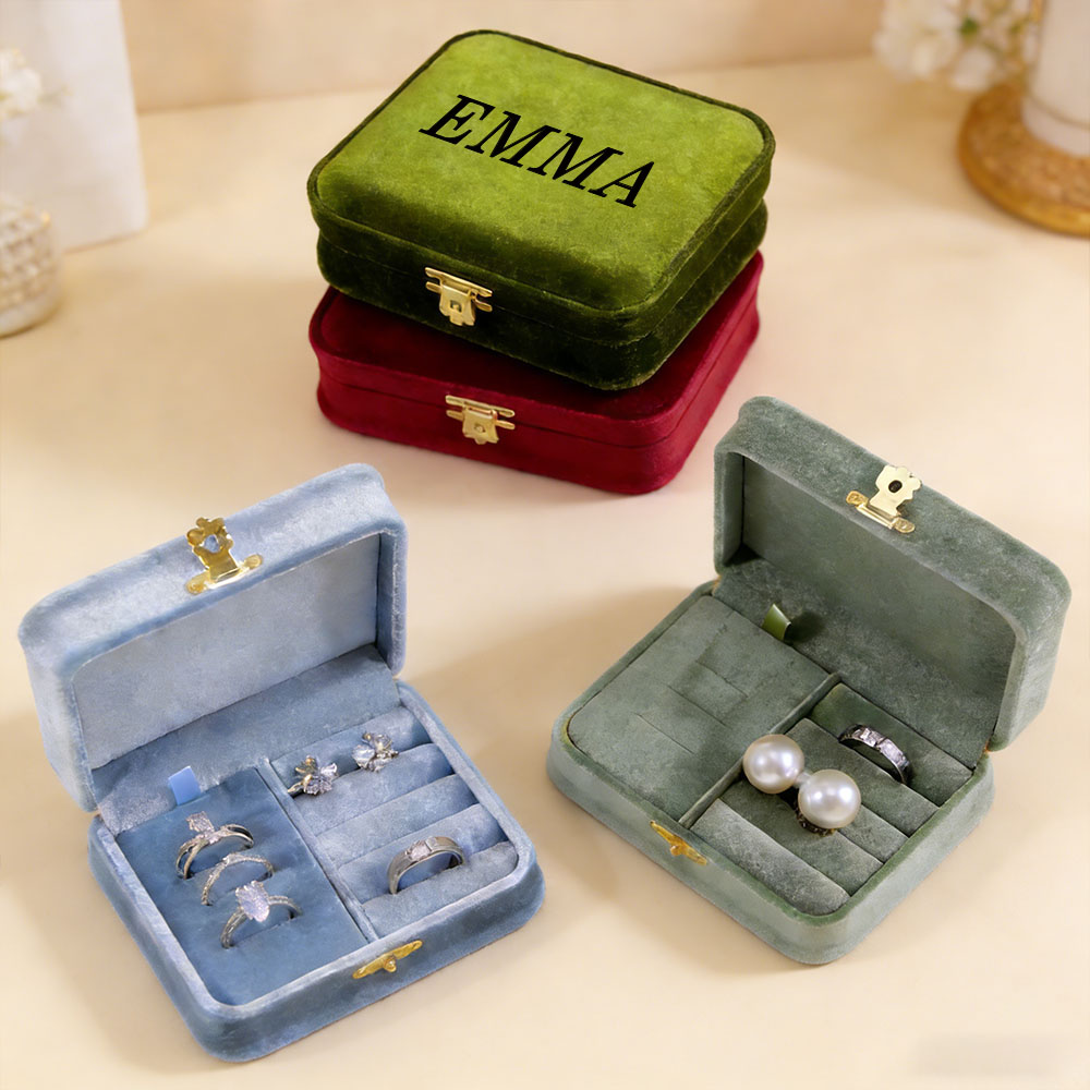 กล่องเครื่องประดับกำมะหยี่แบบป - Personalized Name Box บทวิจารณ์และราคา