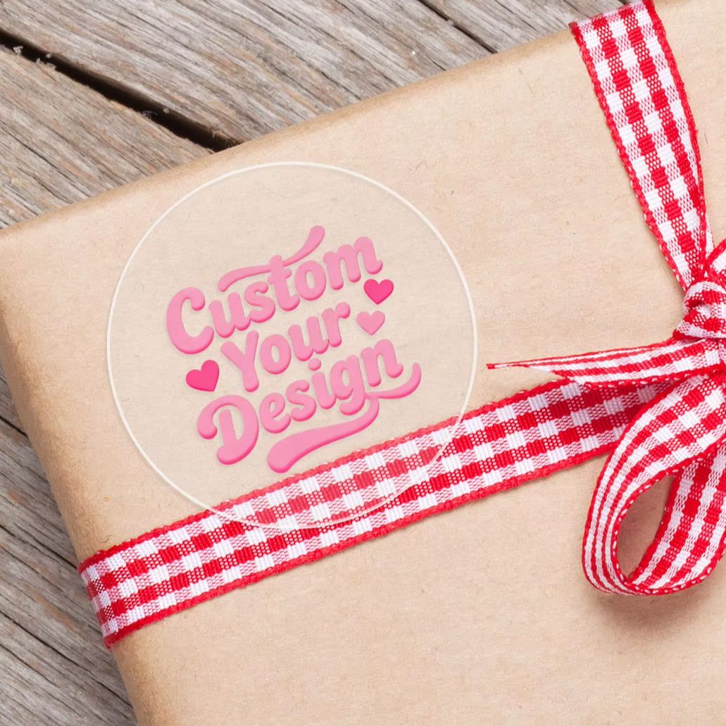 สติกเกอร์ใสทรงกลมแบบกำหนดเอง 1 - Personalised Candle Label บทวิจารณ์และราคา