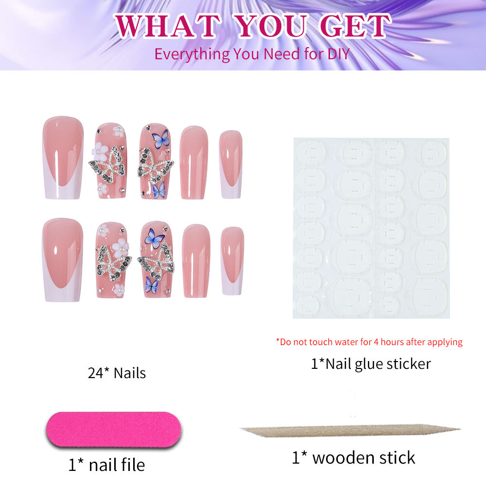 เปล่งประกายด้วยเล็บปลอมอะคริลิ - Pressed Flower Art บทวิจารณ์และราคา