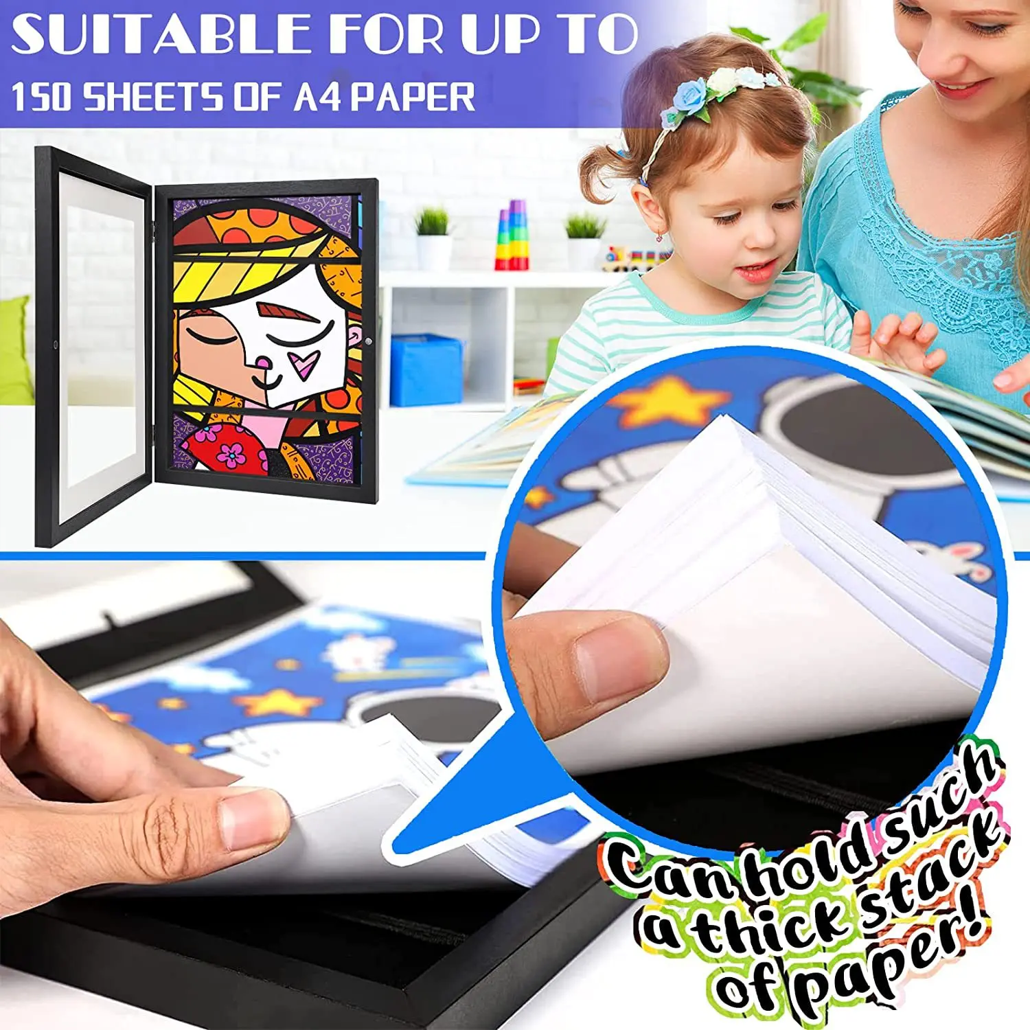 กรอบโปสเตอร์ไม้ A4สำหรับเด็กกร - Engraved Wood Frame บทวิจารณ์และราคา