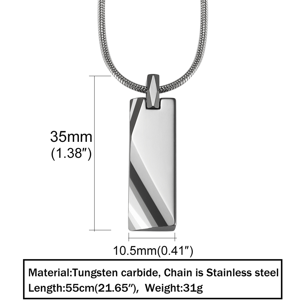 จี้ทังสเตนคาร์ไบด์สำหรับผู้ชาย - Name Necklace Custom บทวิจารณ์และราคา