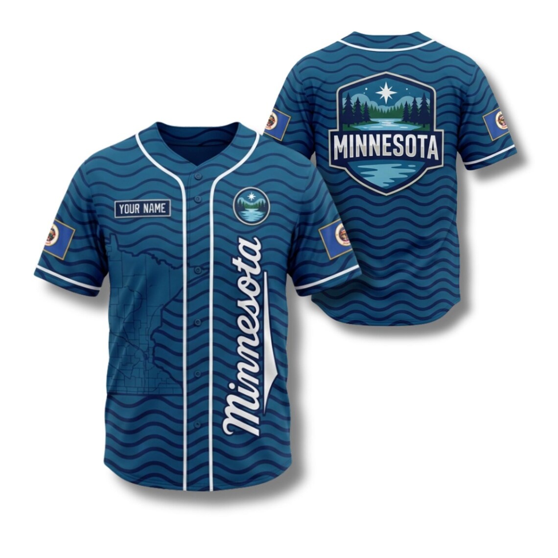 เสื้อเบสบอลมินนิโซตาแบบกำหนดเอ - Custom Star Map บทวิจารณ์และราคา
