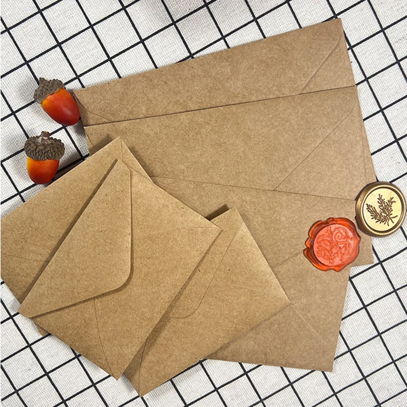 50 ชิ้นกระดาษคราฟท์สีน้ำตาลซอง - Wax Seal Letter Kit บทวิจารณ์และราคา